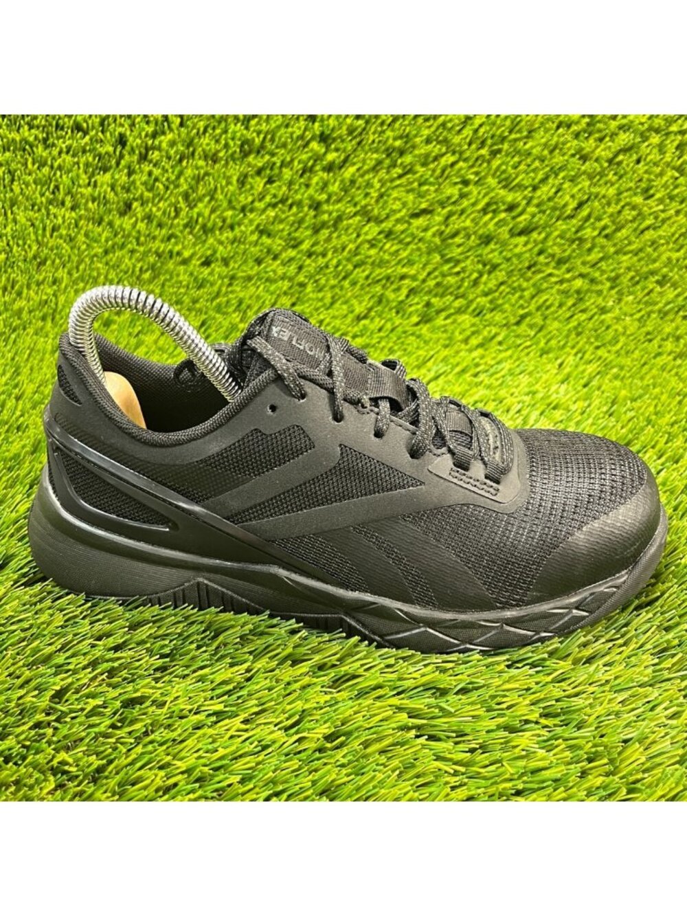 Reebok Nanoflex TR Womens Size 7W Black Composite Toe Work Shoes Sneakers